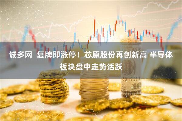 诚多网  复牌即涨停！芯原股份再创新高 半导体板块盘中走势活跃