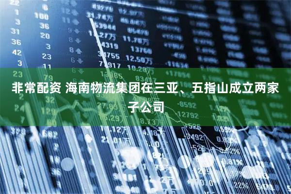 非常配资 海南物流集团在三亚、五指山成立两家子公司